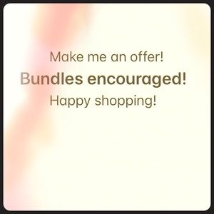 Make an offer or bundle closet for a great deal!